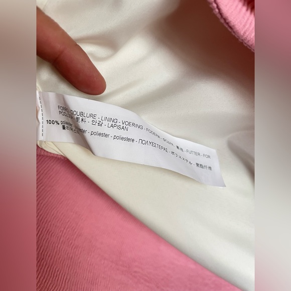 Zara Pink Bubble Gum Textured Weave Coat - XS - Picture 12 of 16